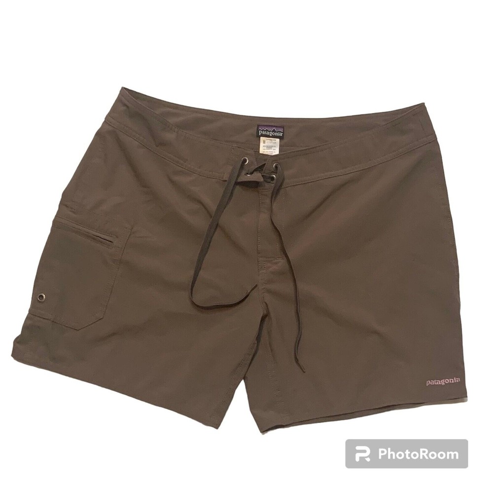 Patagonia Women’s Size 10 Brown Board Shorts Swim Lace Up Front